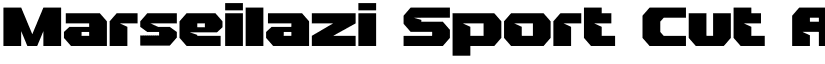 Marseilazi Sport Cut font