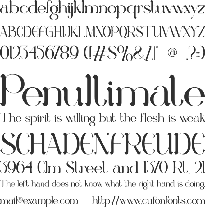 Linust font preview