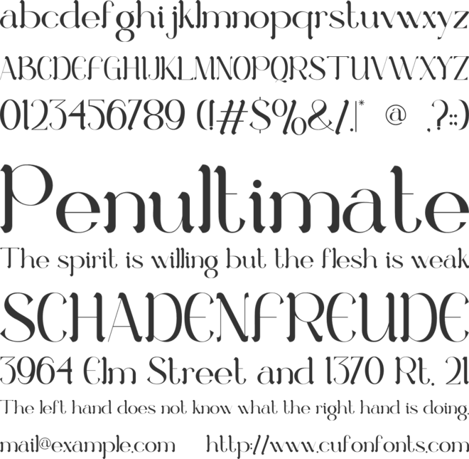 Linust font preview