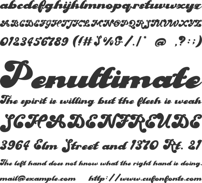 Last Show font preview