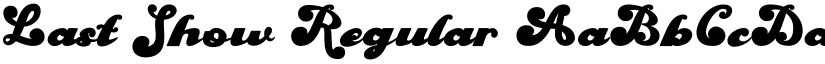 Last Show Regular font