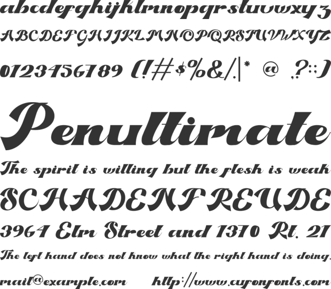 Kasabina font preview