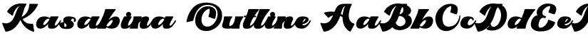 Kasabina Outline font