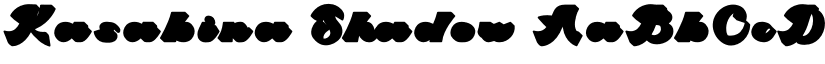 Kasabina Shadow font