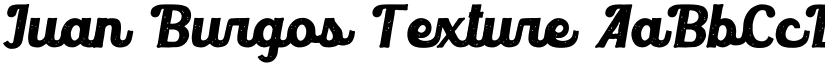 Juan Burgos Texture font