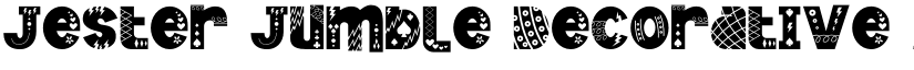 Jester Jumble Decorative font