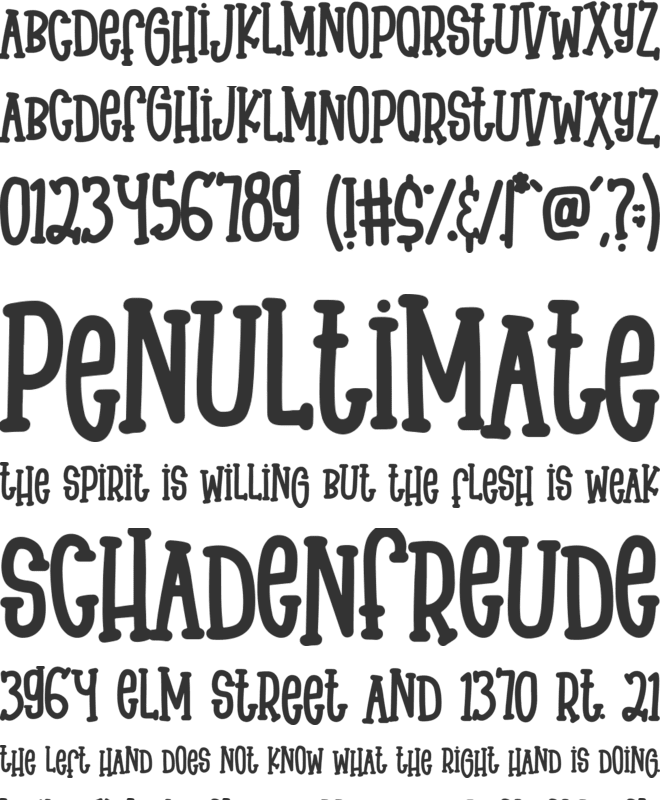 Summer Crab font preview