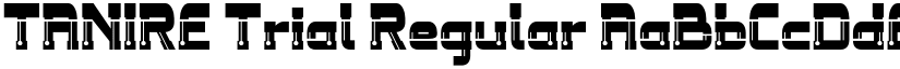 TANIRE Trial Regular font