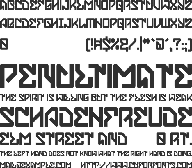 Synthetix font preview