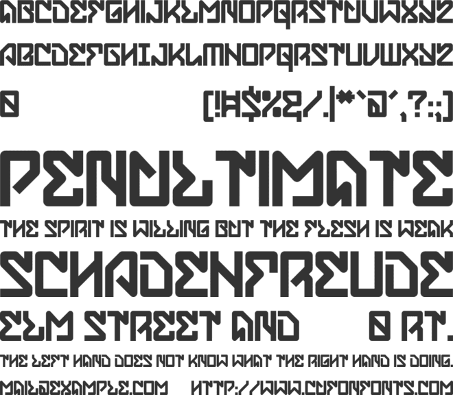 Synthetix font preview