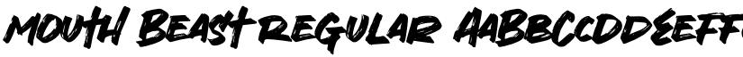Mouth Beast Regular font