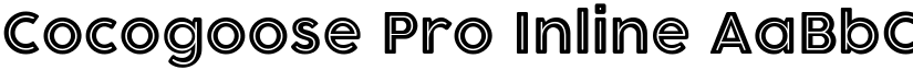 Cocogoose Pro Inline font