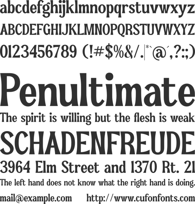 Pearl Hirenha font preview