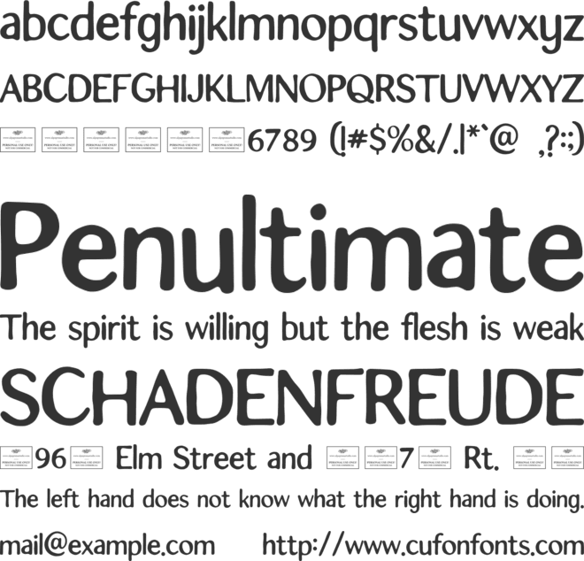 Antichona font preview