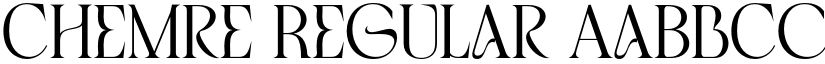 Chemre Regular font