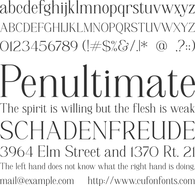 Chelvin Serif font preview