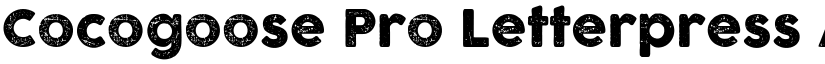 Cocogoose Pro Letterpress font