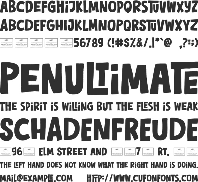 Chill Chirp font preview