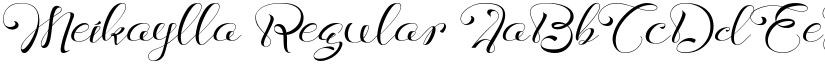 Meikaylla Regular font