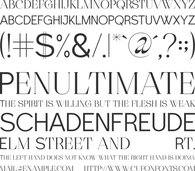 Cholleo font preview