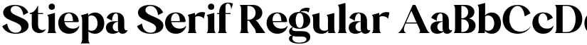 Stiepa Serif Regular font