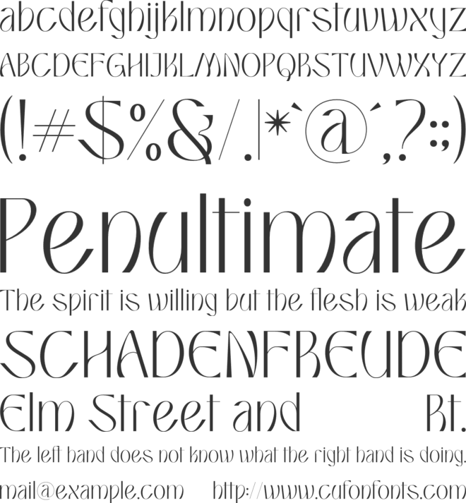 Sispany font preview