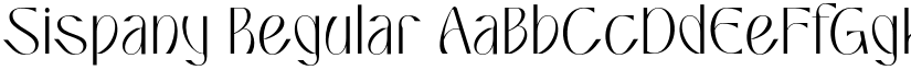Sispany Regular font