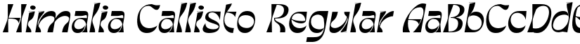 Himalia Callisto Regular font