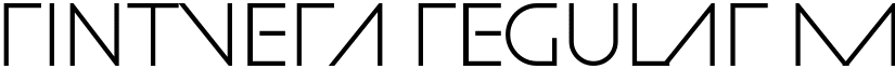 Rintvera Regular font