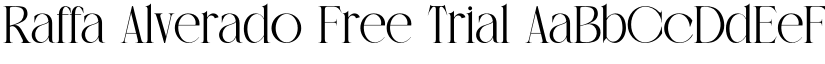 Raffa Alverado Free Trial font
