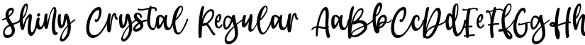 Shiny Crystal Regular font