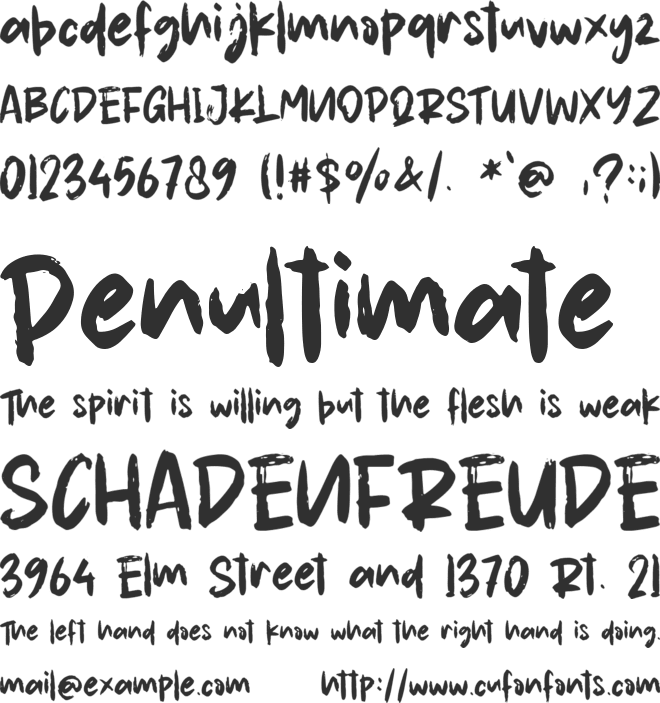 Rocker Story - Personal Use font preview