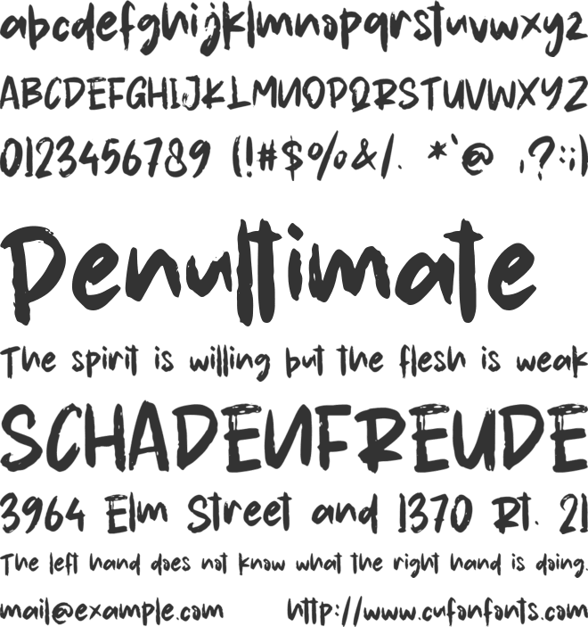 Rocker Story - Personal Use font preview