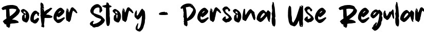 Rocker Story - Personal Use Regular font