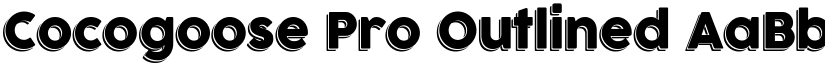 Cocogoose Pro Outlined font