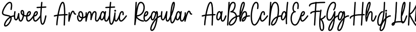 Sweet Aromatic Regular font