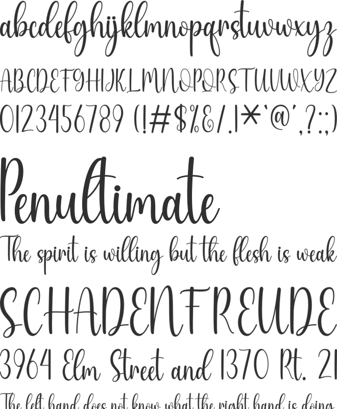 Happy Holliday font preview