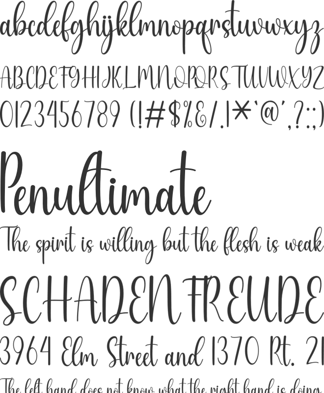 Happy Holliday font preview