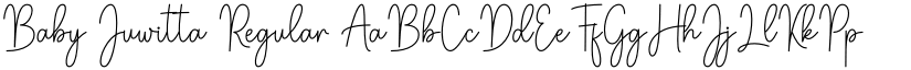Baby Juwitta Regular font