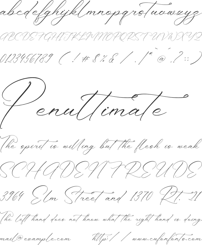 Anthellia font preview