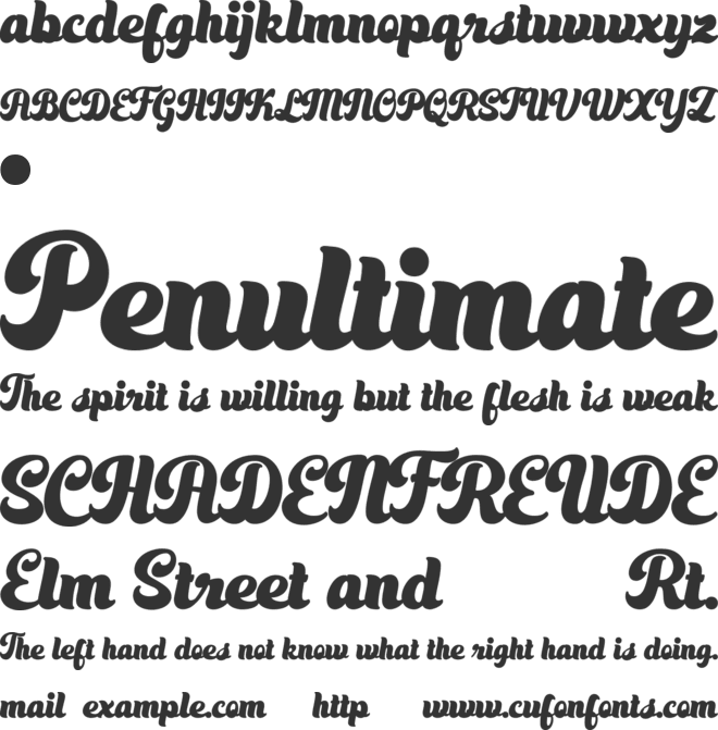 Sunday Artela font preview