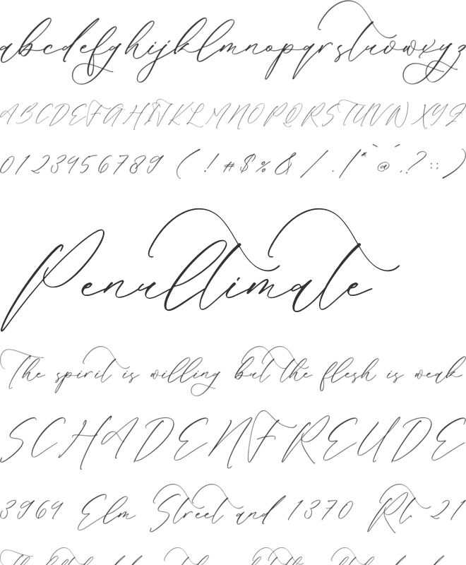 Victoria Cordeline font preview