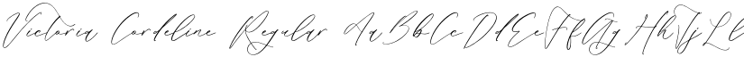 Victoria Cordeline Regular font