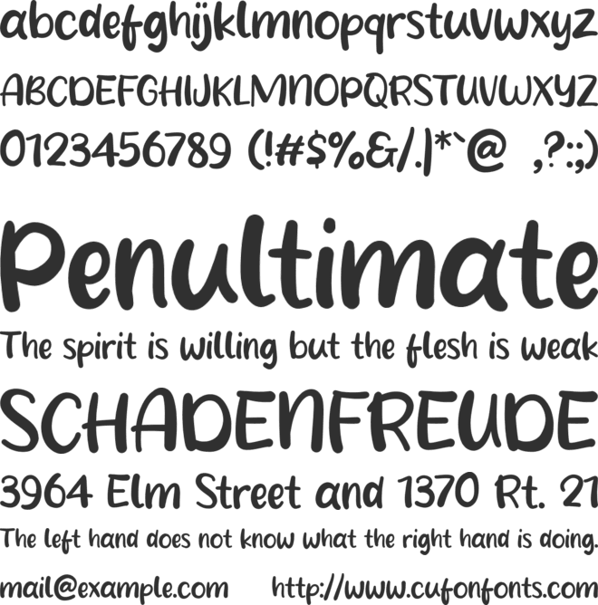 Winter Drink font preview