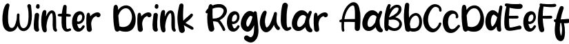 Winter Drink Regular font
