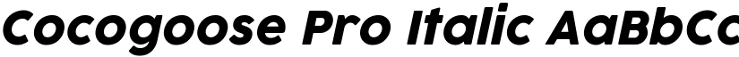 Cocogoose Pro Italic font