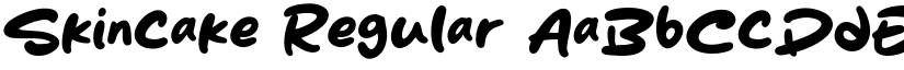 Skincake Regular font