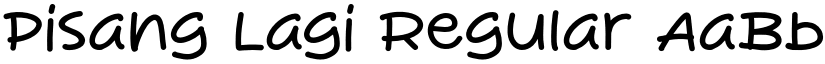 Pisang Lagi Regular font