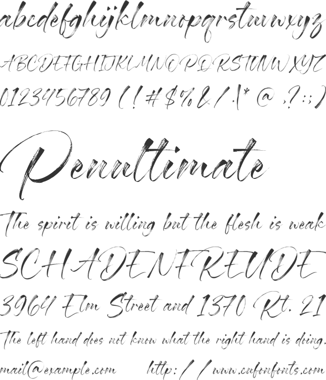 Marthine Diamond font preview