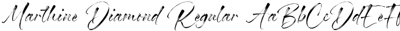 Marthine Diamond Regular font